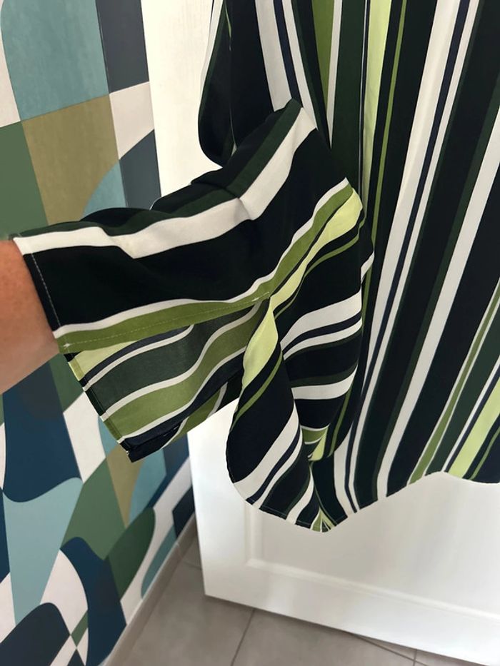 Robe chemise vert noir 50 - photo numéro 8