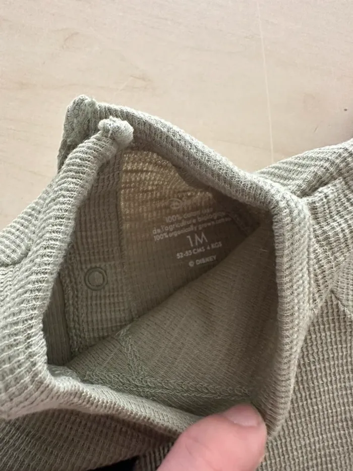 Lot de 2 hauts MC kiabi 1 mois 52/55 cm - photo numéro 4