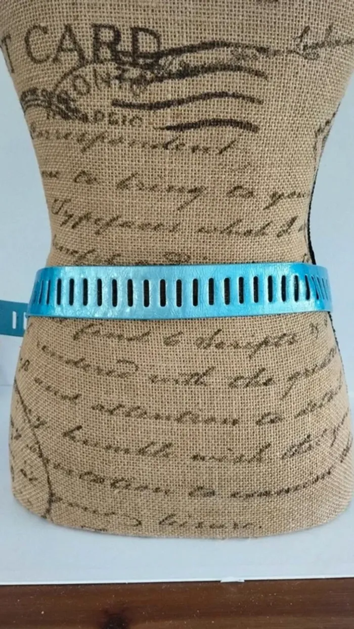 Ceinture deux nuances de bleu 95 cm - photo numéro 4
