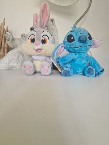 Lot deux petites peluches disney