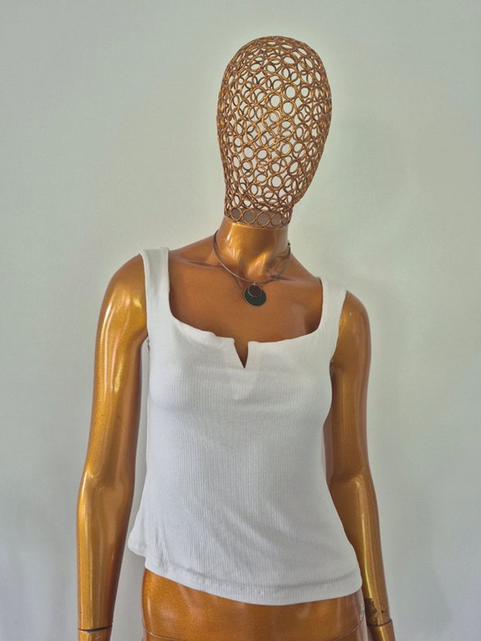 Débardeur Femme Blanc Cassé