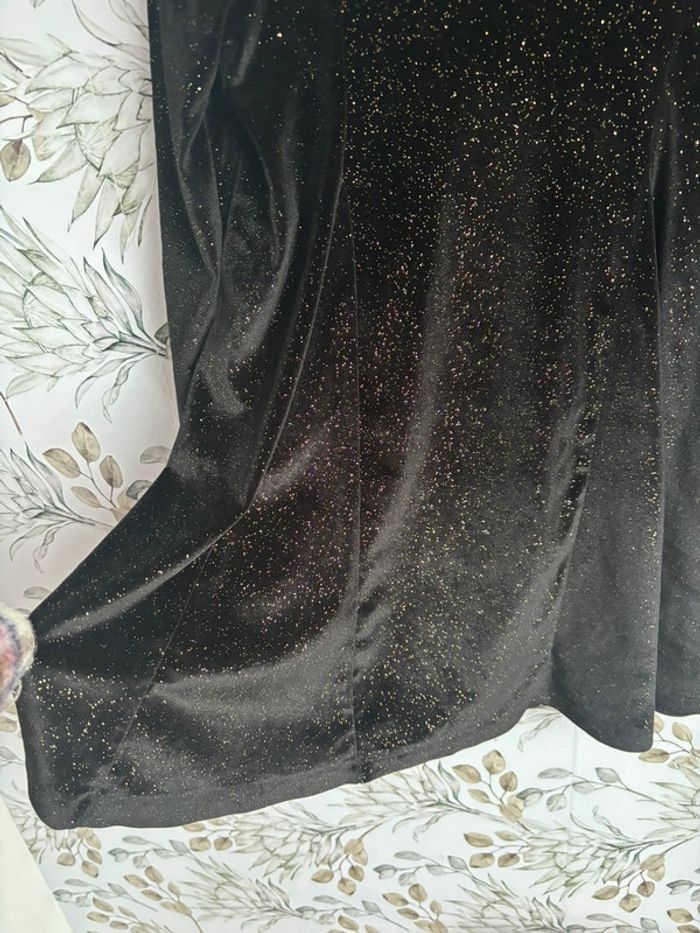 Robe velours noir Zara - photo numéro 2