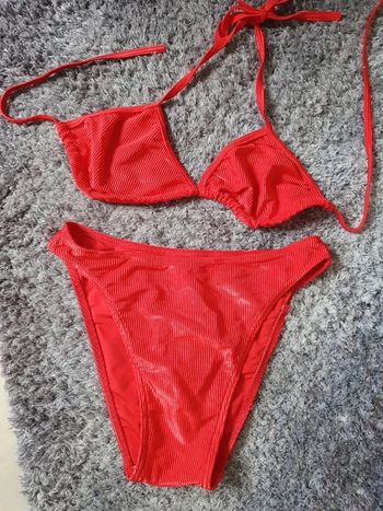 Maillot satin rouge - S