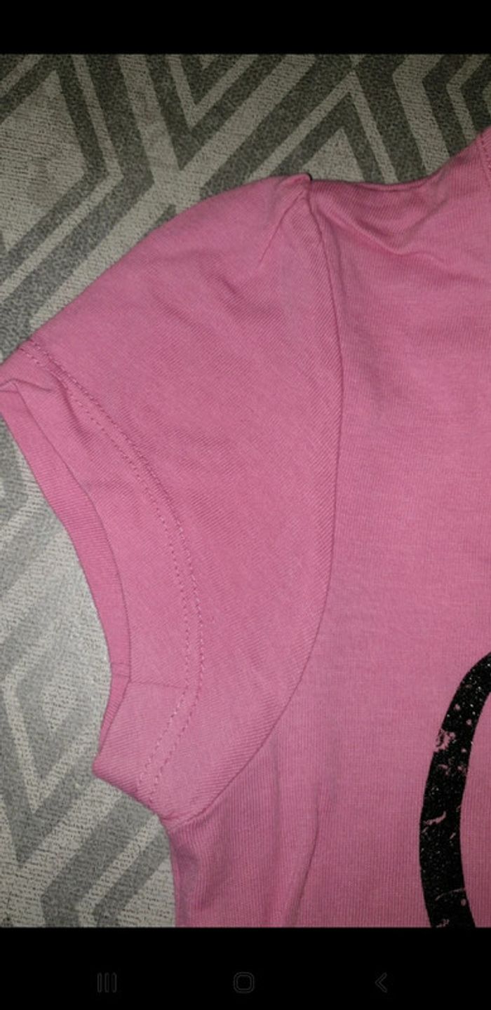 T-shirt fille 6 ans rose - photo numéro 5