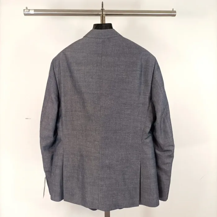 Veste de costume bleu grise "ganta" - taille 50 A481 - photo numéro 8