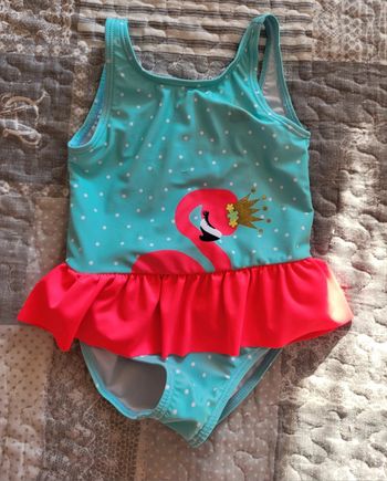 Maillot de bain flamant rose 24 mois