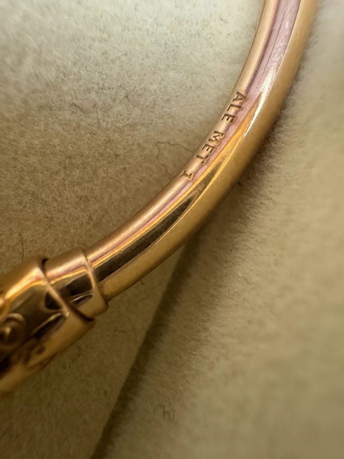 Bracelet Pandora Authentique Demi Jonc Réglable plaqué Or rose T1 - photo numéro 3