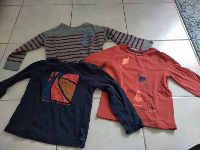 Lot Tshirt manches longues okaidi