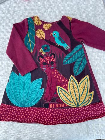 Robe hiver doublée manches longues 24 mois dpam