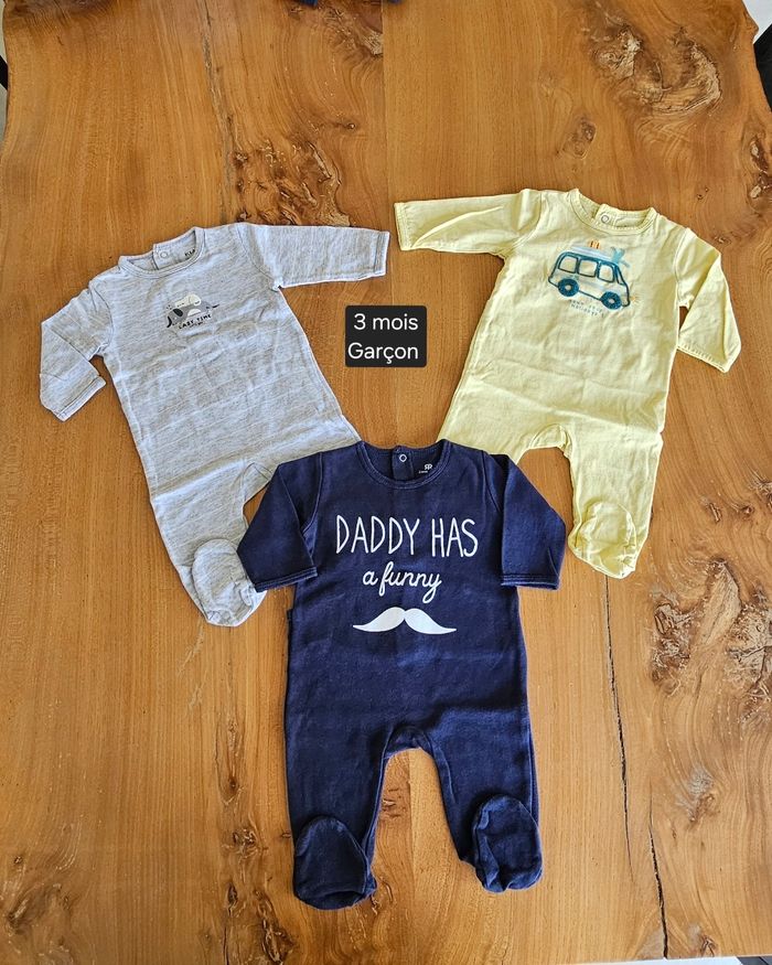 Lot de pyjamas fins bébé garçon