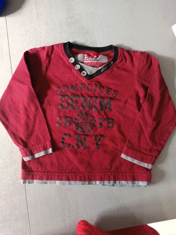 Tee shirt manches longues taille 2/3 ans complices
