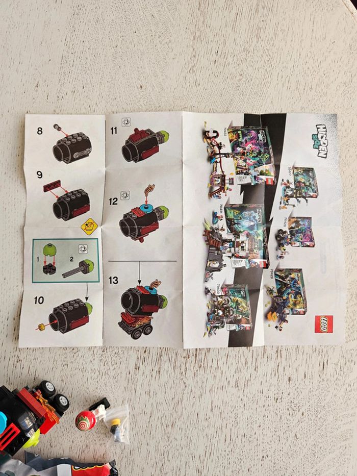 LEGO Hidden Side 30464 El Fuego's Stunt Cannon, polybag complet, notice, figurine, canon, squelette - photo numéro 4