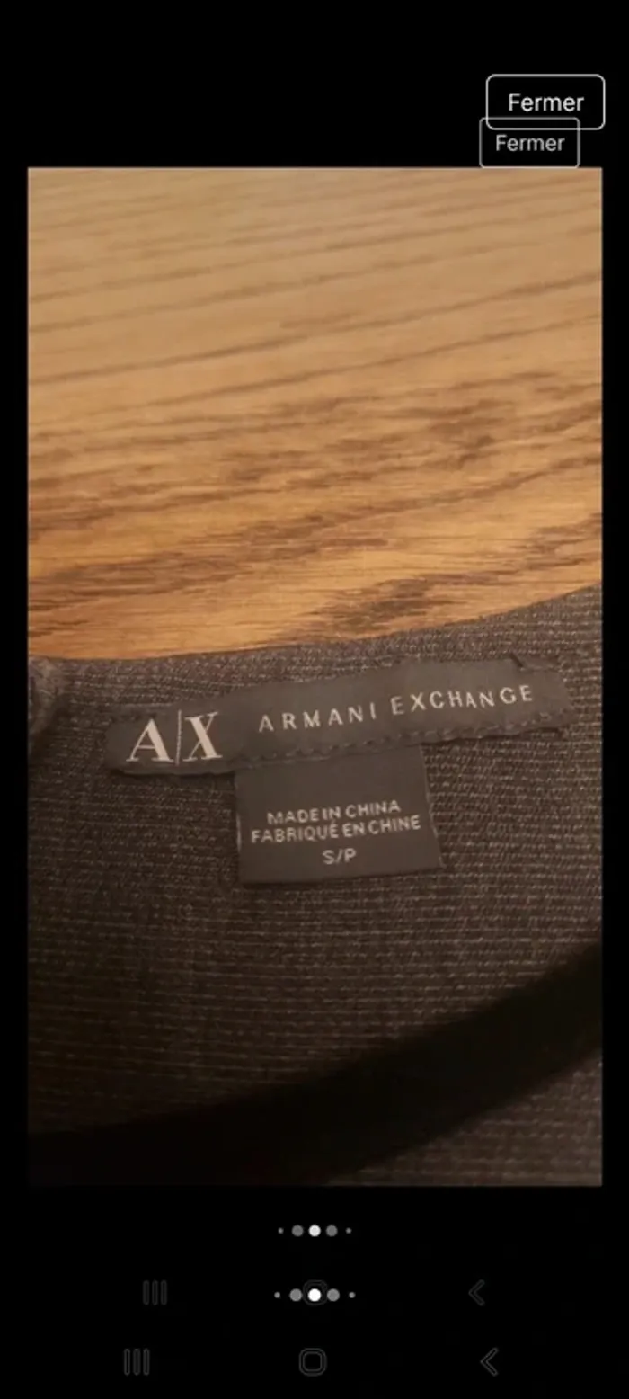 Magnifique Robe gris/noir Armani Exchange t S - photo numéro 9