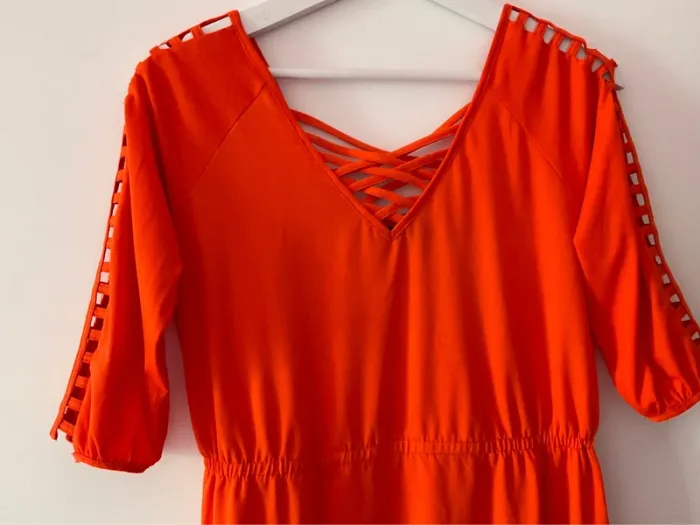 Haut long orange - photo numéro 2