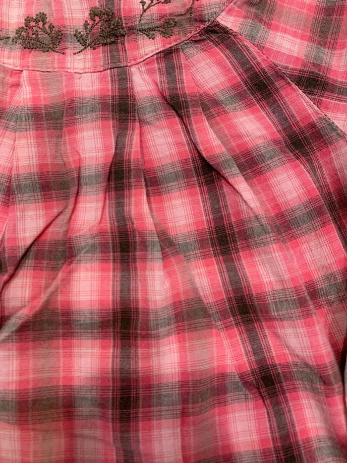 Chemise Manches Longues Chaude Obaïbi Rose et Taupe 6M - photo numéro 4