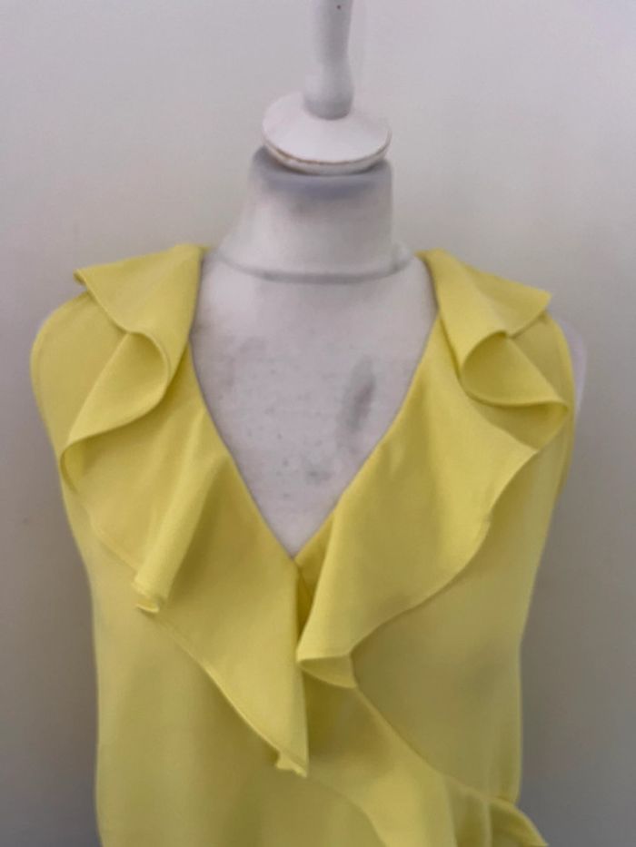 Blouse débardeur jaune Zara S - photo numéro 3