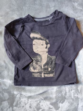 T shirt manches longues, pull fin 12 mois