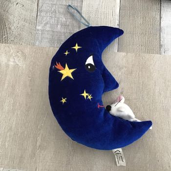 Déco lune et petite sourisvelours