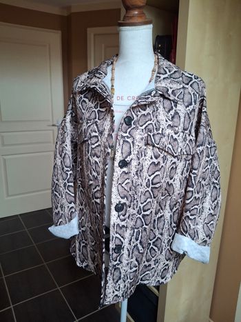 Veste oversize python neuve