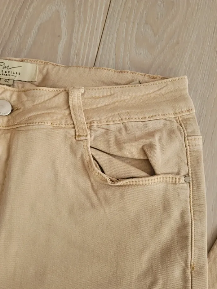 Pantalon beige Mère et fille Taille 42 - photo numéro 4