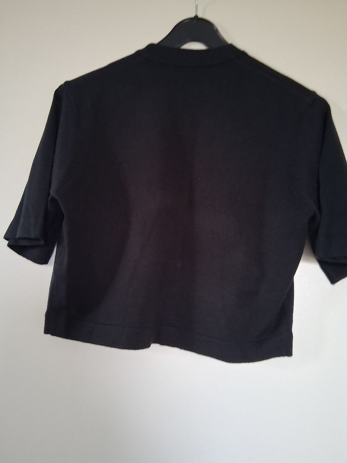 Cardigan court noir " t- 38-40 " - photo numéro 2