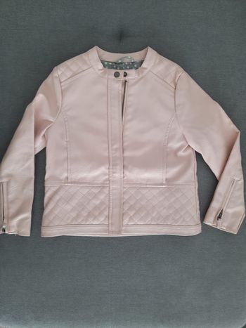 Veste rose clair en simili cuir Verbaudet 6 ans