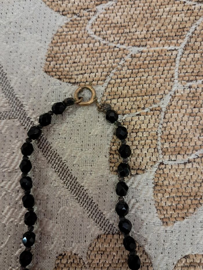 Ancien collier en perles de verre - photo numéro 3