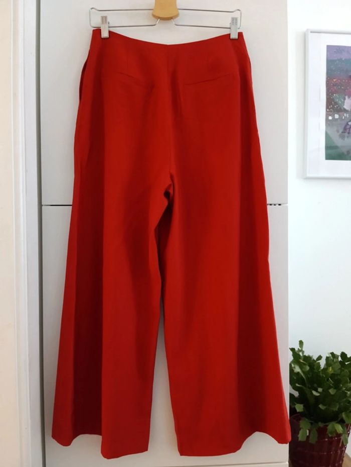 Pantalon souple jambes larges longueur 3/4 Nina Kalio taille 38 - photo numéro 4