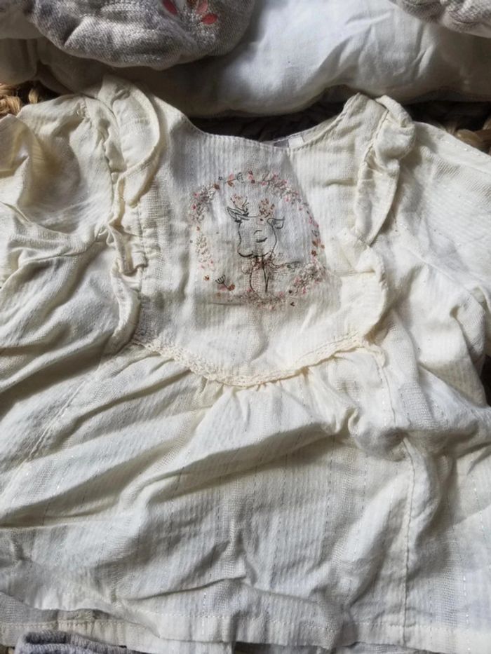 Ensemble biche bébé fille 1 mois orchestra - photo numéro 2