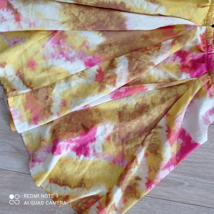 Robe jaune et rose dos nu t38 - photo numéro 3