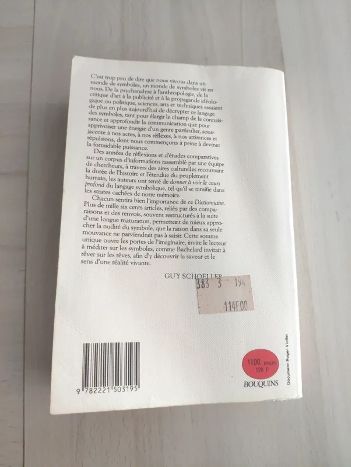Livre dictionnaire des symboles mythes rêves coutumes gestes formes nombres Bouquins - photo numéro 6