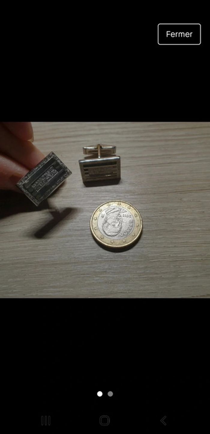 Magnifiques boutons de manchettes vintage authentique