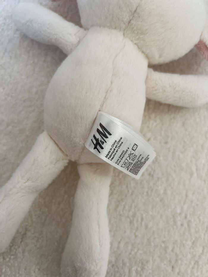 Peluche lapin blanc H&M - photo numéro 3