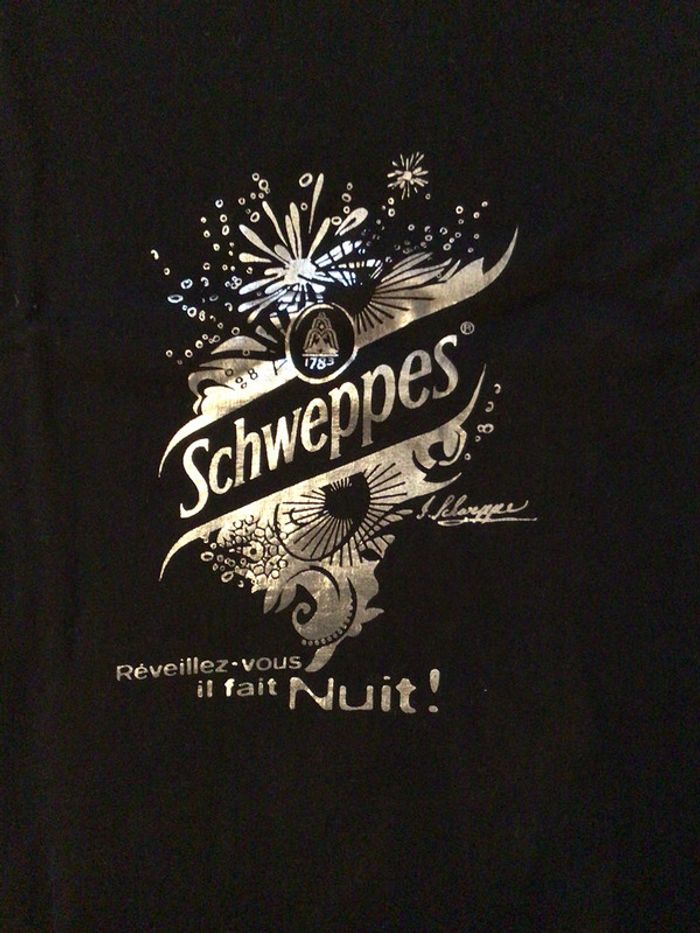 T-shirt schweppes noir - photo numéro 4
