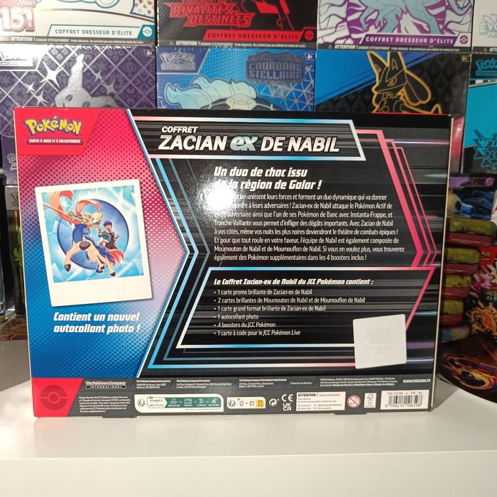 Coffret pokémon Zacian ex de Nabil neuf scellé fr. - photo numéro 2
