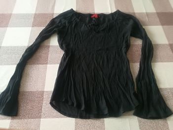 Tunique transparente noir Jennifer taille S