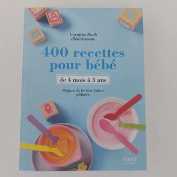 Livre - 400 recettes pour bébé