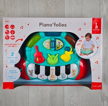 🌟 Piano "Folies" educatif Sophie la Girafe - Collection French Touch 🌟