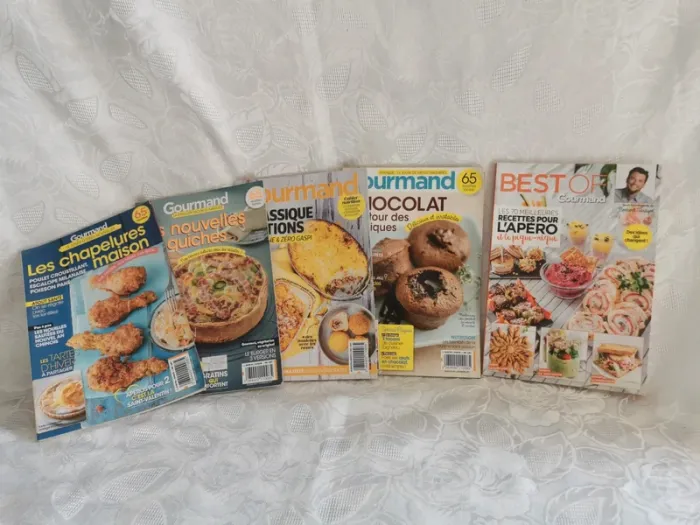 Lot de 5 magazines "Gourmand – La meilleure façon de manger"