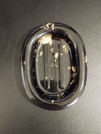 Porte savon noir et doré