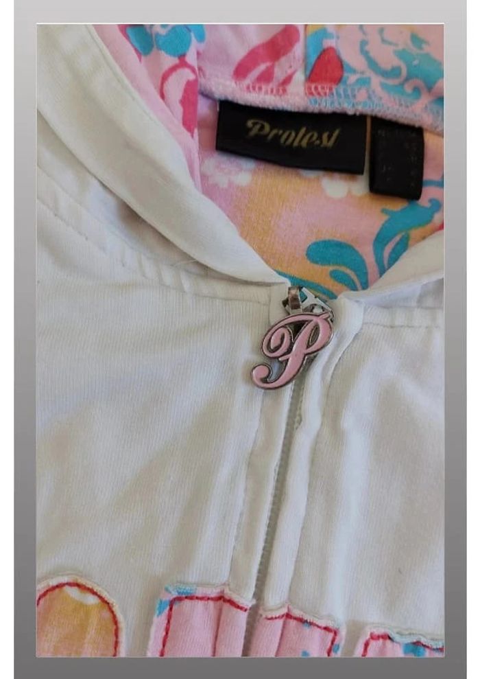 Jolie veste protest blanche taille S - photo numéro 3