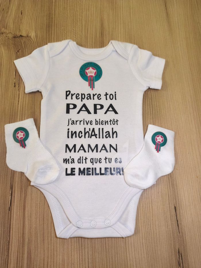 Ensemble bébé Maroc  Annonce grossesse  Cadeau futur papa
