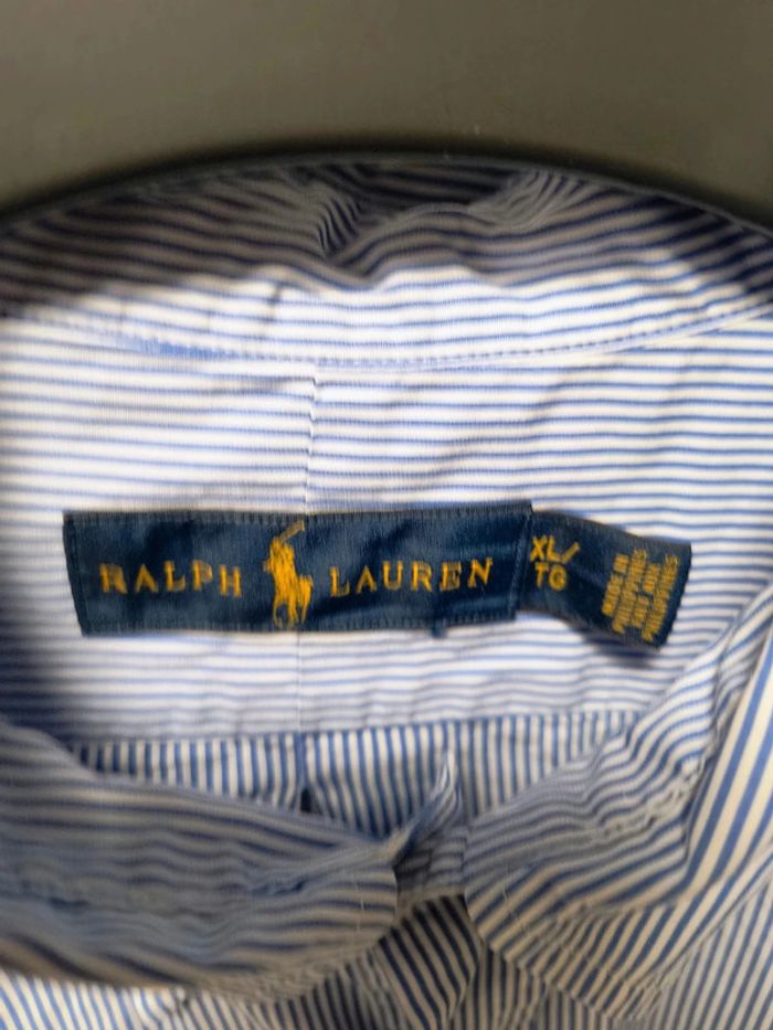 Chemise Ralph Lauren rayée bleue et blanche – Taille XL - photo numéro 6