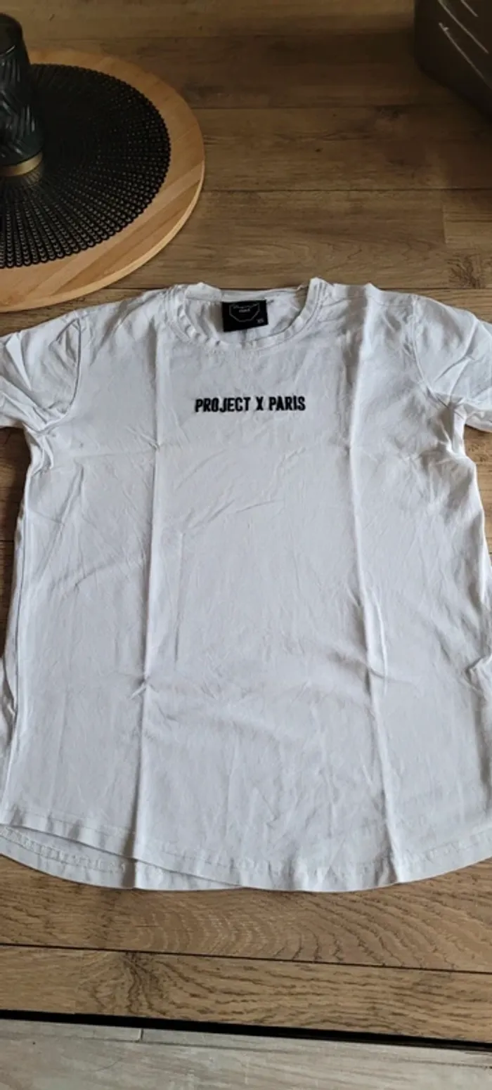 Tee shirt blanc project x paris TXS