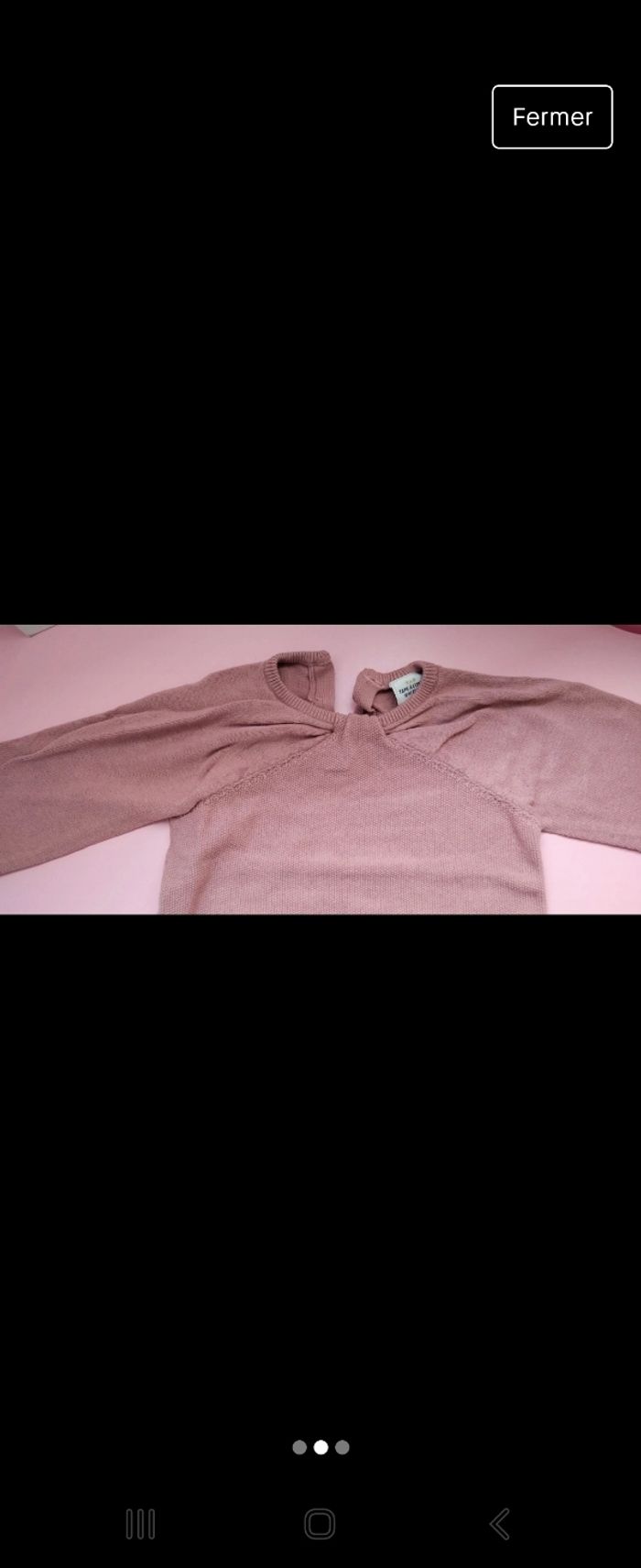 Pull vieux rose tao 18 mois - photo numéro 2