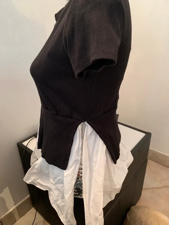Top avec effet de surchemise taille M - photo numéro 4