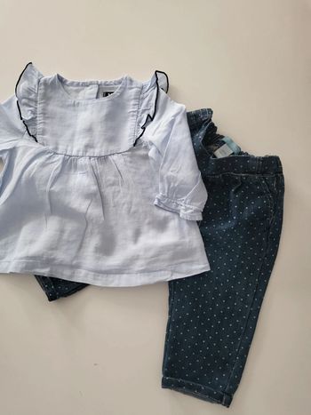 Ensemble chemisier et jean Obaïbi