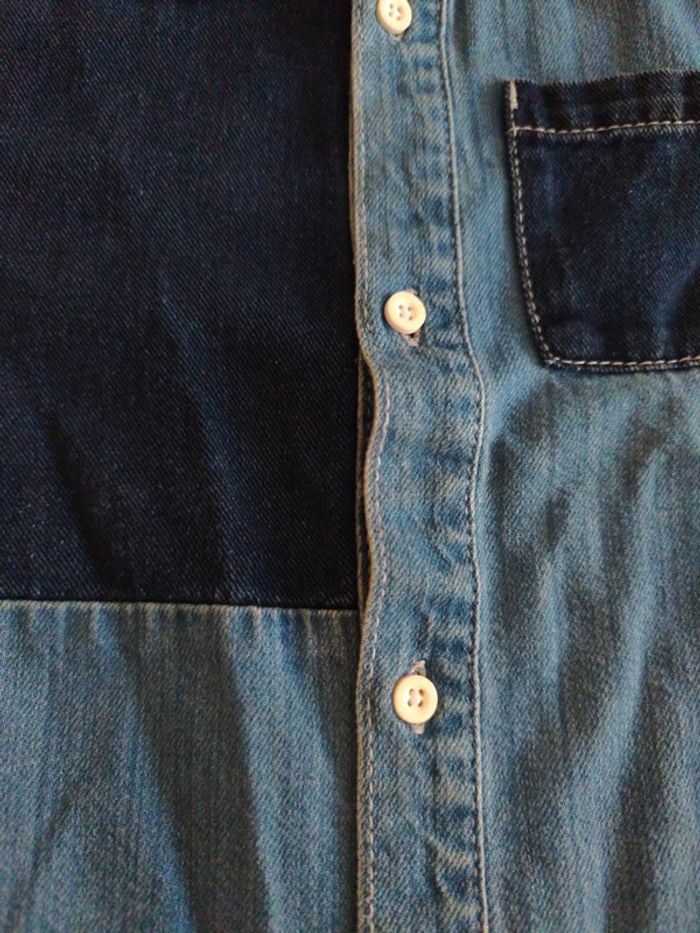 Chemise en jeans manches courtes - photo numéro 4