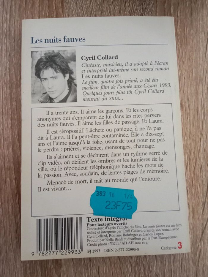 Cyril Collard 📚 Les nuits fauves - photo numéro 2