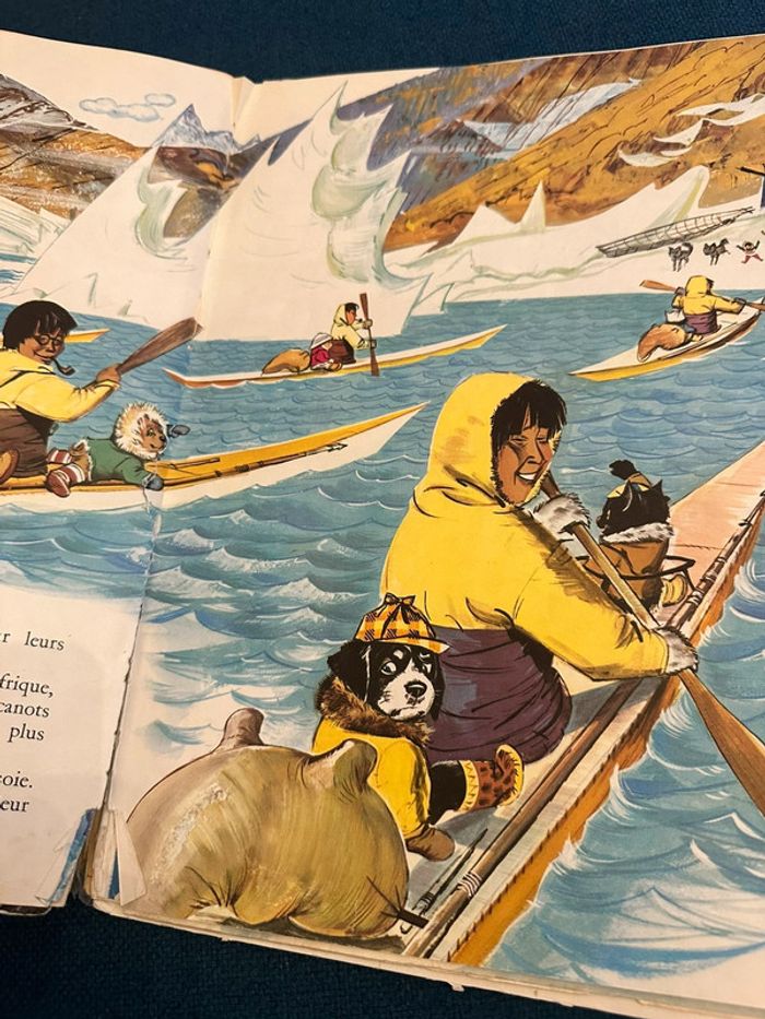 1968 Livre ancien Caroline au Pôle Nord Pierre Probst Grands albums Hachette bd - photo numéro 7